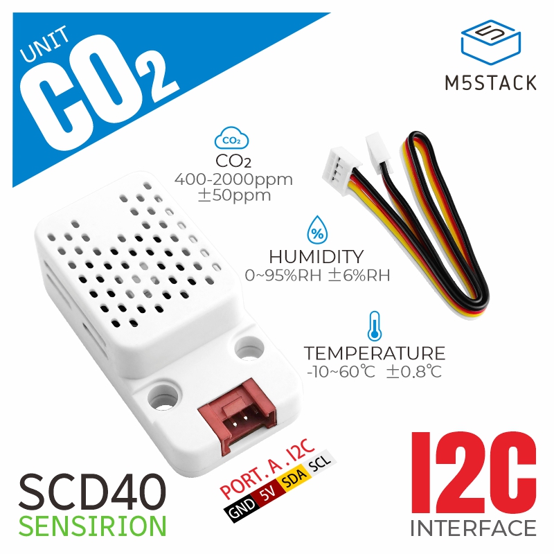M5Stack - M5Stack CO2-unit met temperatuur- en vochtigheidssensor