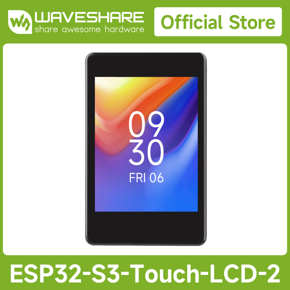 Lolin S3 - Waveshare ESP32-S3 2 inch capacitief touchscreen-ontwikkelbord,