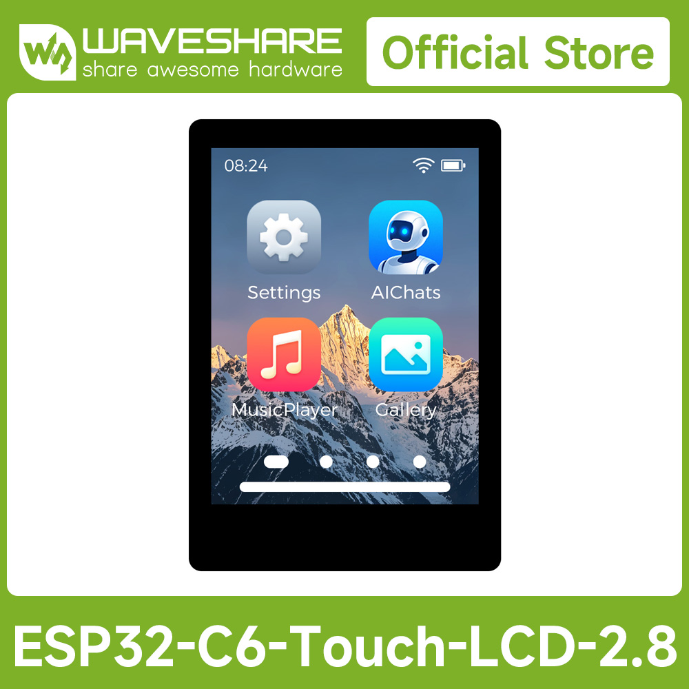 Waveshare Esp32 - Waveshare ESP32-C6 2,8 inch IPS capacitief