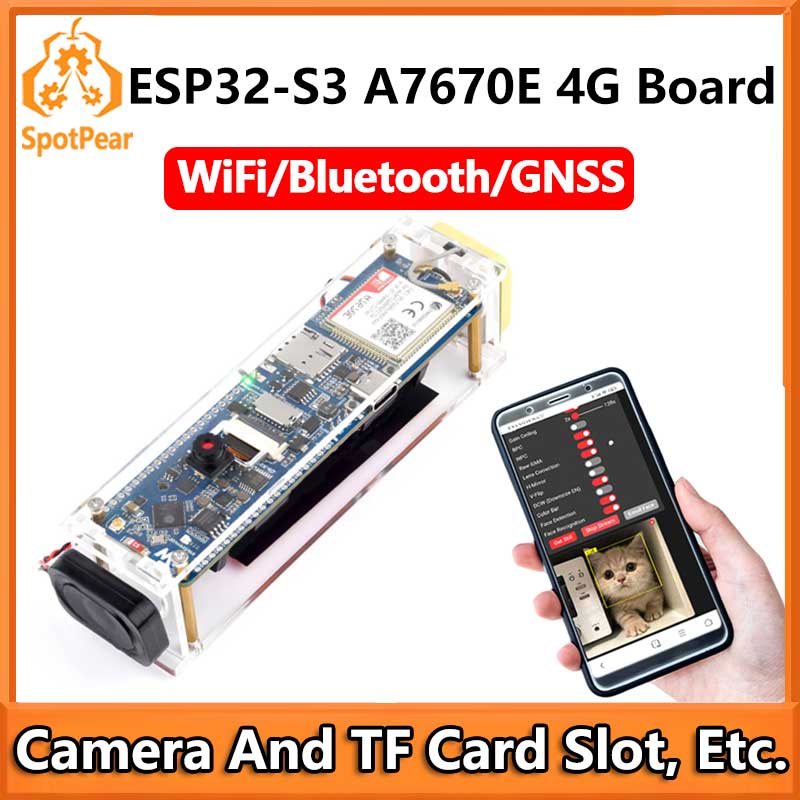 Lolin S3 - Waveshare ESP32-S3 A7670E 4G ontwikkelbord ondersteunt
