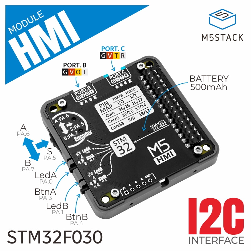 M5Stack Core2 - M5Stack officiële HMI-module met encoder en