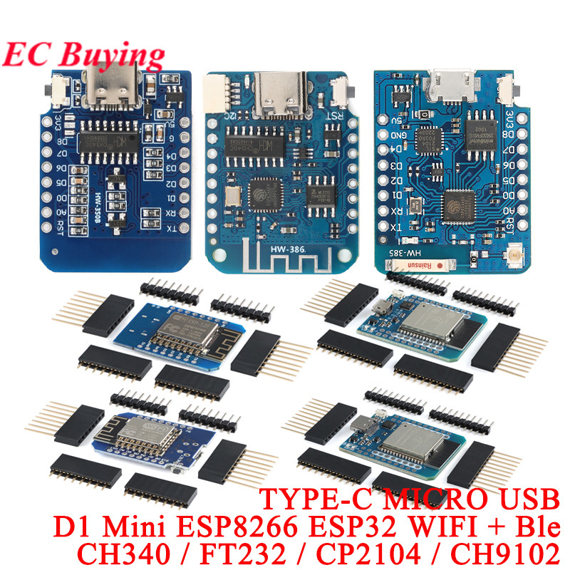 D1 Mini Pro - 10 stks/1 st WeMos LOLIN D1