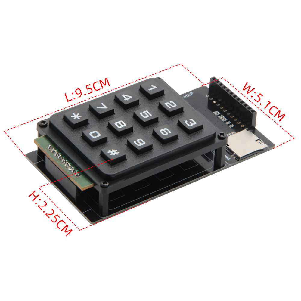 Ttgo Tdisplay - TTGO T-Display toetsenborduitbreidingskaart voor LNURLPoS