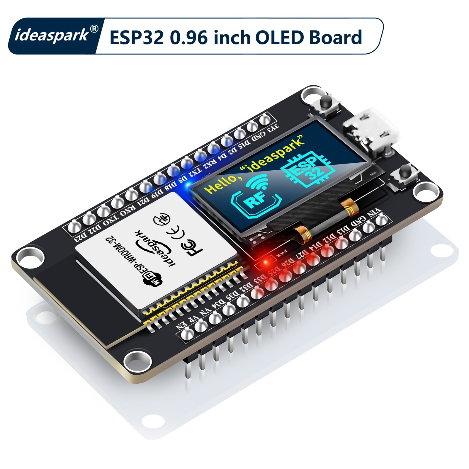 Lolin D32 - ideaspark ® ESP32-ontwikkelbord met 0,96 inch