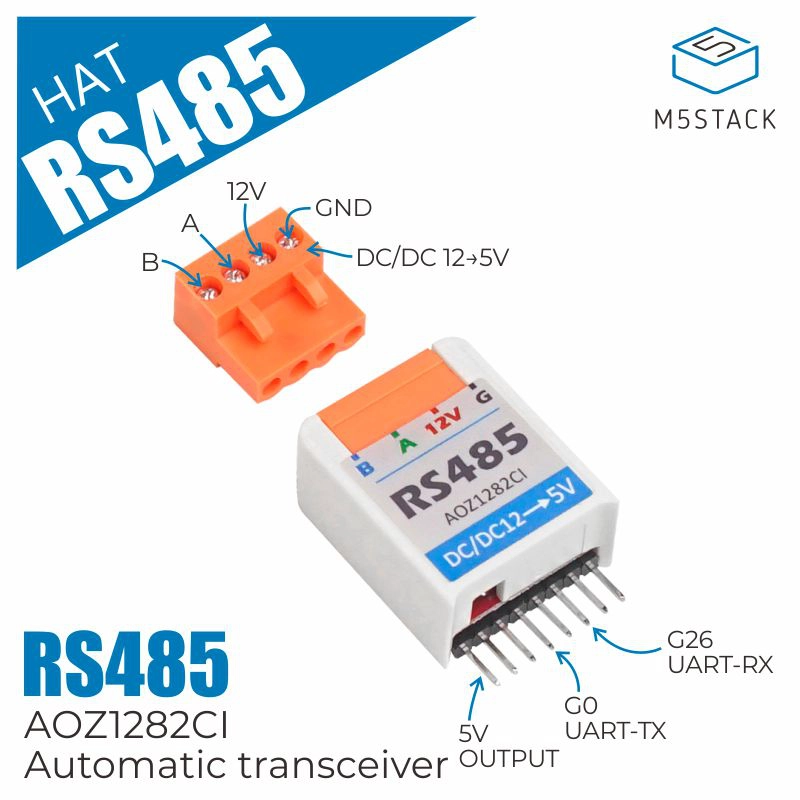 M5Stickc - M5Stack Officiële M5StickC RS485 HOED AOZ1282CI