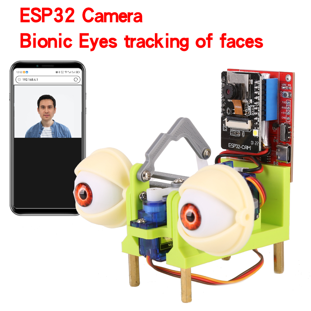 Doit Esp32 - WatchEye ESP32 Camera Bionische Ogen Volgen