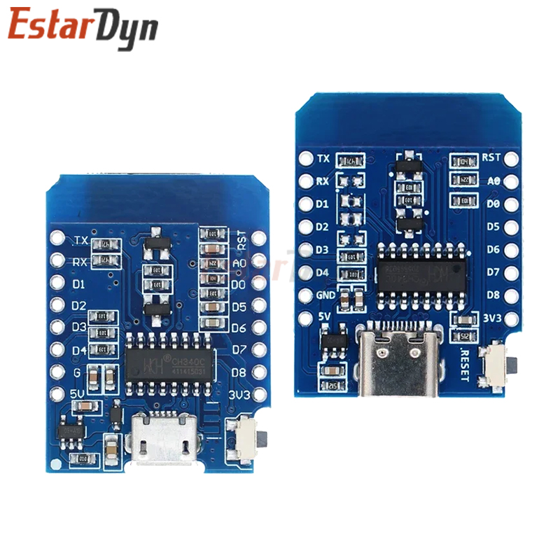 D1 Mini TYPE-C/MICRO ESP8266 E - Nodemcuv2 recensie en prijs