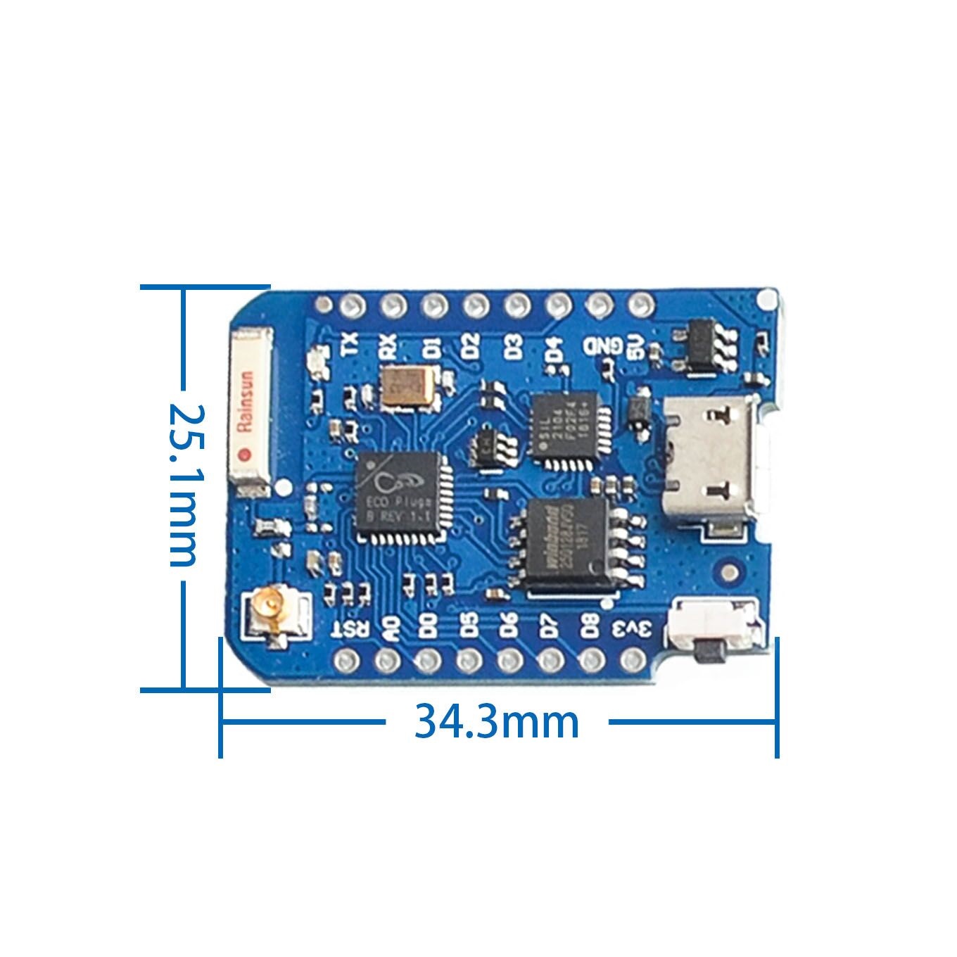 Wemos D1 Mini Pro 4M 16M Bytes - Wemos D1 Mini recensie en prijs