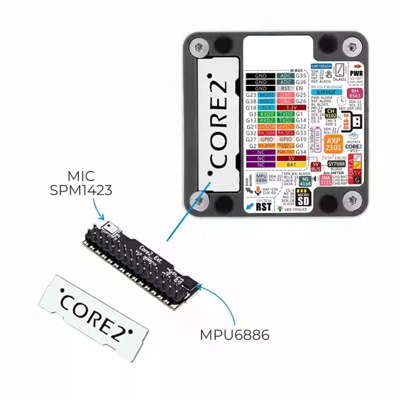 ABZW Voor M5stack Core2 V1.1 E - M5Stack Core2 recensie en prijs