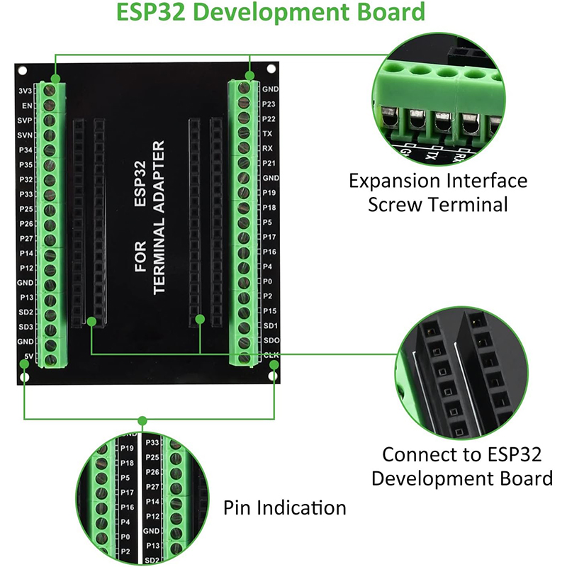 3 stks 38PIN ESP32 Breakout Bo - Nodemcu 32S recensie en prijs