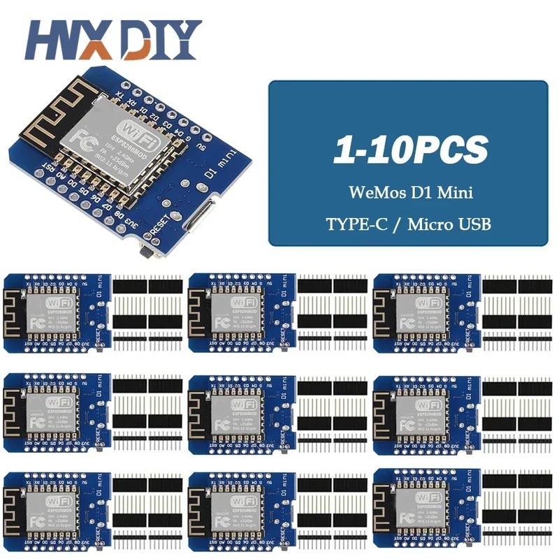 1-10PCS D1 Mini Nodemcu ESP826 - Wemos D1 Mini recensie en prijs
