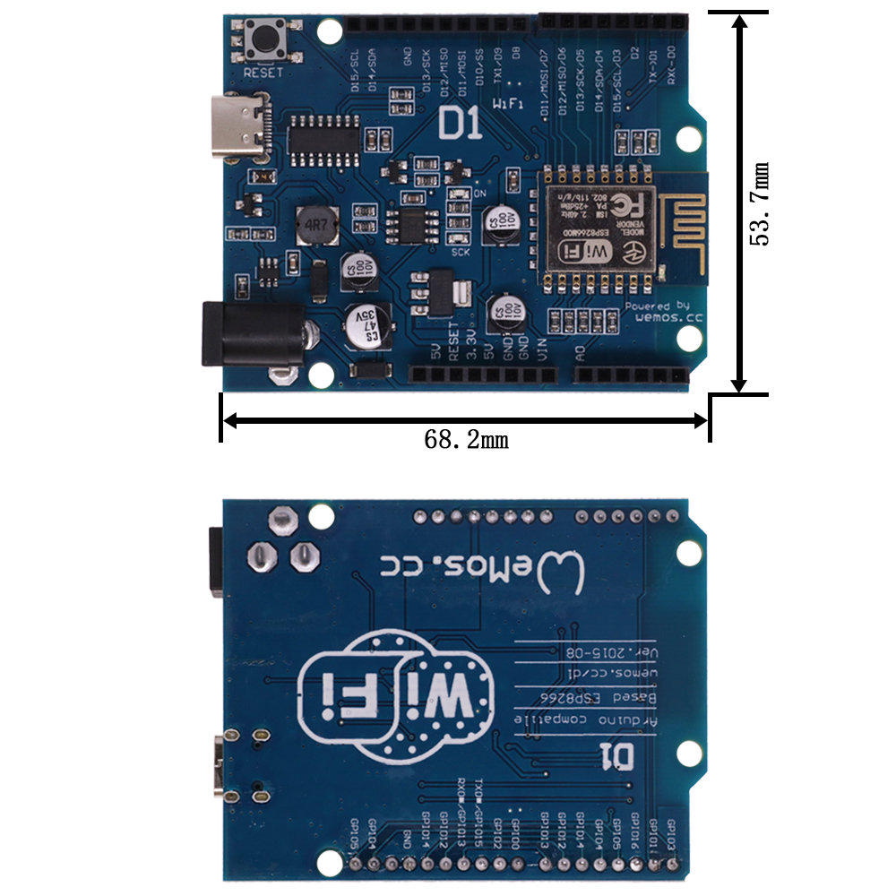 ESP-12E WeMos D1 R2 UNO R3 CH3 - Wemos D1 recensie en prijs